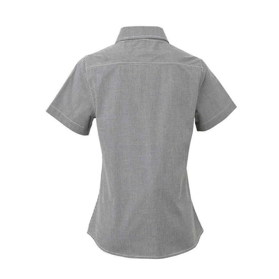 Premier - Hemd für Damen kurzärmlig (Schwarz/Weiß) - Image 2