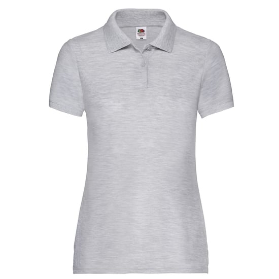 Fruit of the Loom - Poloshirt für Damen (Grau meliert) - Image 1