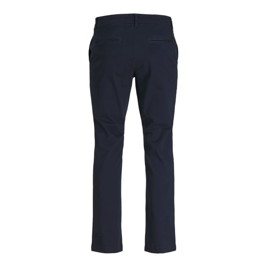 Herren-Chinohose der Marke Jack & Jones. Die Hose ist aus hochwertiger Baumwolle und Elastan gefertigt. Die Slim Fit Passform in Kombination mit dem Elastan sorgt dafür, dass die Hose sehr dehnbar ist und daher schön eng anliegt.  Marke: Jack & JonesModel - Image 2