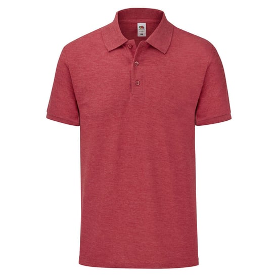 Fruit of the Loom - Poloshirt für Herren (Rot meliert) - Image 1
