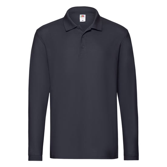 Fruit of the Loom - "Premium" Poloshirt für Herren Langärmlig (Marineblau) - Image 1