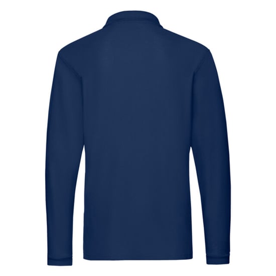 Fruit of the Loom - "Premium" Poloshirt für Herren Langärmlig (Marineblau) - Image 3