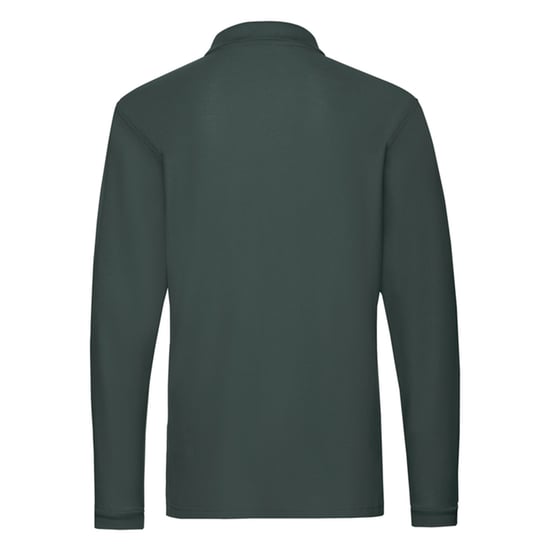 Fruit of the Loom - "Premium" Poloshirt für Herren Langärmlig (Tannengrün) - Image 2