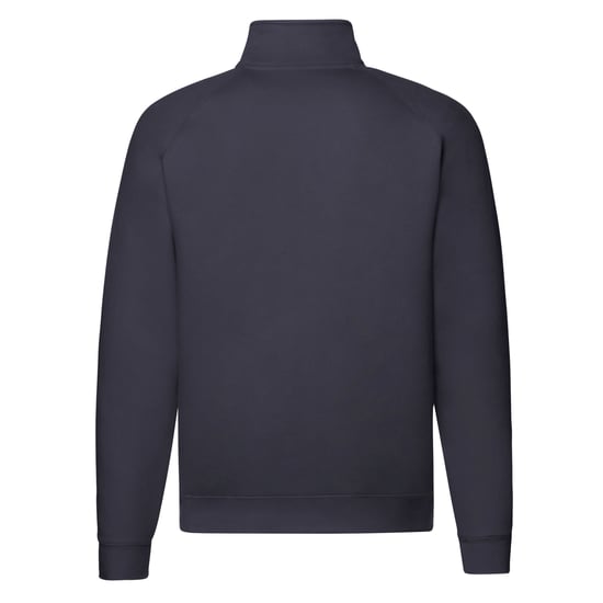 Fruit of the Loom - "Premium" Sweatshirt mit kurzem Reißverschluss für Herren/Damen Unisex Raglanärmel (Marineblau) - Image 2
