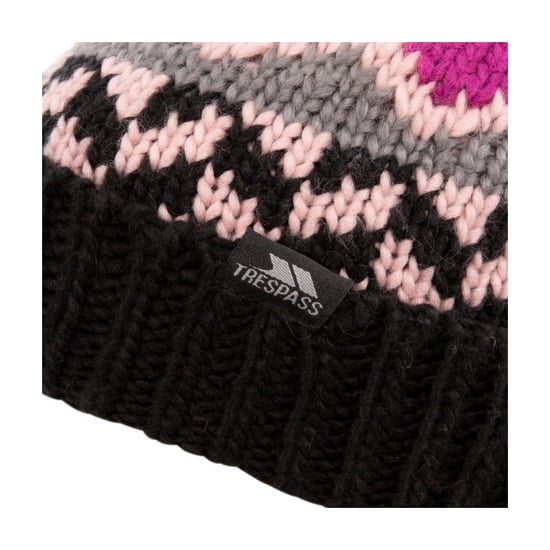 Trespass Kinder Twiglet Chunky Strickfleece-Mütze (Lila Orchidee) - Image 5