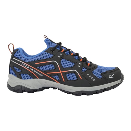 Regatta - Herren Wanderschuhe "Vendeavour", Wasserfest (Königsblau/Schwarz/Orange) - Image 4