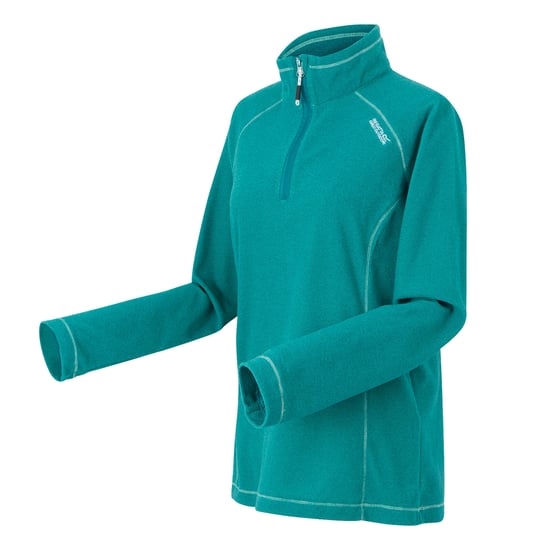 Regatta Great Outdoors Damen Fleece-Top Montes mit 1/4-Reißverschluss (Pfauenblau/Türkis) - Image 3