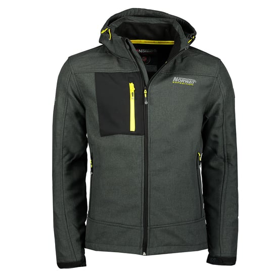 Geografische Norwegen-Jacke für Herren. Die Jacke ist aus hochwertigem Polyester gefertigt und hat ein warmes Innenfutter. Marke: Geographical NorwayModellname: Softshell Jacke TorefactKategorie: Softshell Jacke HerrenMaterialien: PolyesterFarbe: schwarz - Image 1