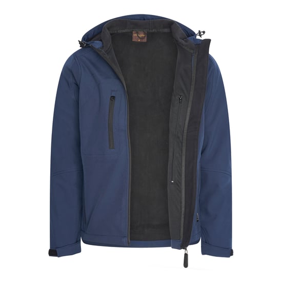 Softshell Hood Jacket Navy von Cappuccino Italia in der farbe Blau und in größe L. - Image 2