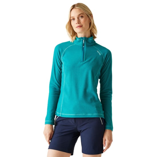 Regatta Great Outdoors Damen Fleece-Top Montes mit 1/4-Reißverschluss (Pfauenblau/Türkis) - Image 4