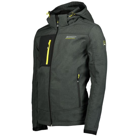 Geografische Norwegen-Jacke für Herren. Die Jacke ist aus hochwertigem Polyester gefertigt und hat ein warmes Innenfutter.  Marke: Geographical NorwayModellname: Softshell Jacke TorefactKategorie: Softshell Jacke HerrenMaterialien: PolyesterFarbe: schwarz - Image 2