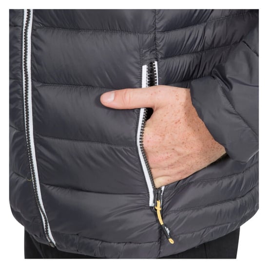 Trespass Mens Whitman II Daunenjacke (dunkelgrau / verbrannt Orange) - Image 2