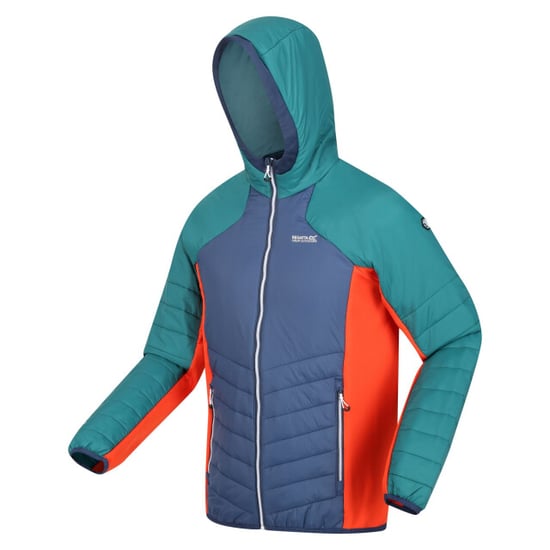 Regatta - "Trutton" Softshelljacke mit Kapuze für Herren (Admiral B/Pazifikgrün) - Image 4