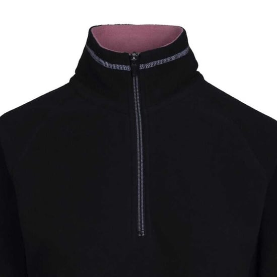 Trespass Damen Skylar Fleece-Top (Schwarz/Helle Maulbeere) - Image 4