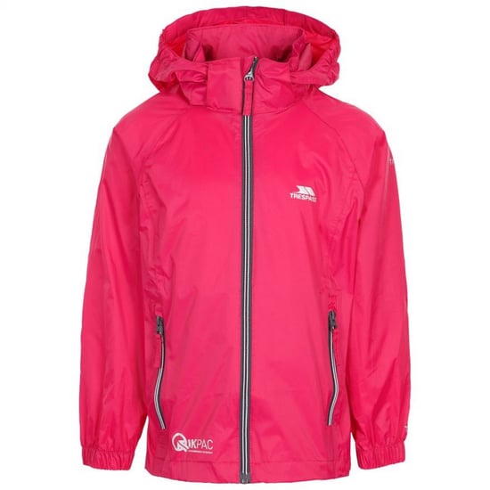 Trespass Childrens/Kids Qikpac X Unisex Packaway Jacket (Cassis) - Image 1