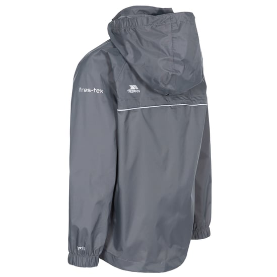 Trespass Childrens/Kids Qikpac X Unisex Packaway Jacket (Flint) - Image 2