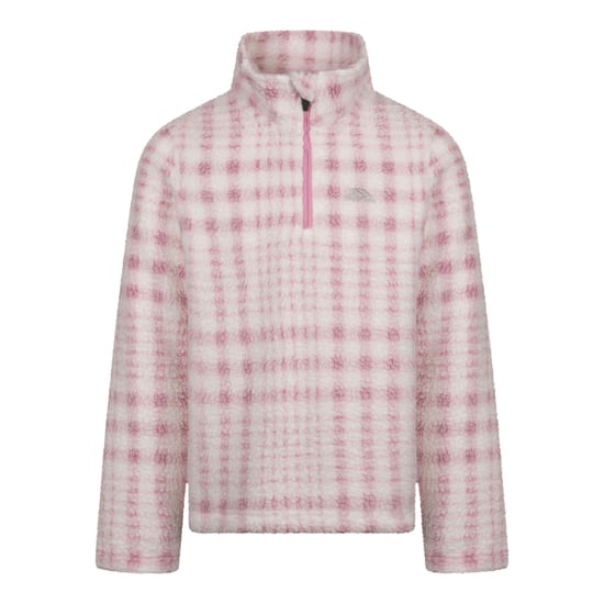 Trespass - "Booker" Fleece-Oberteil mit halbem Reißverschluss für Kinder (Süßes Rosa) - Image 1