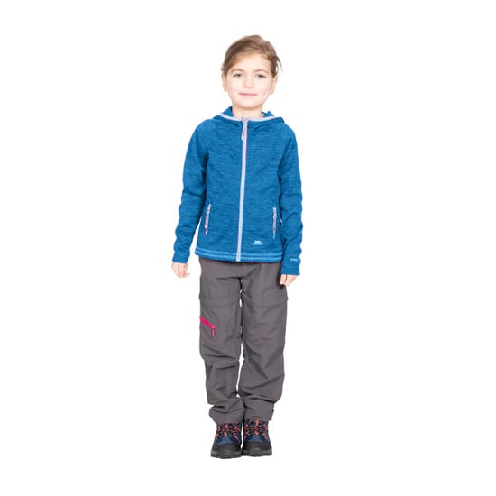 Trespass Childrens Goodness Mädchen Full Zip Hooded Fleece Jacke (Cosmic Blue) - Image 4