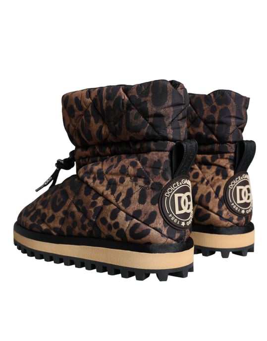 Gesteppten Stiefeletten im Leopardenmuster - Image 4