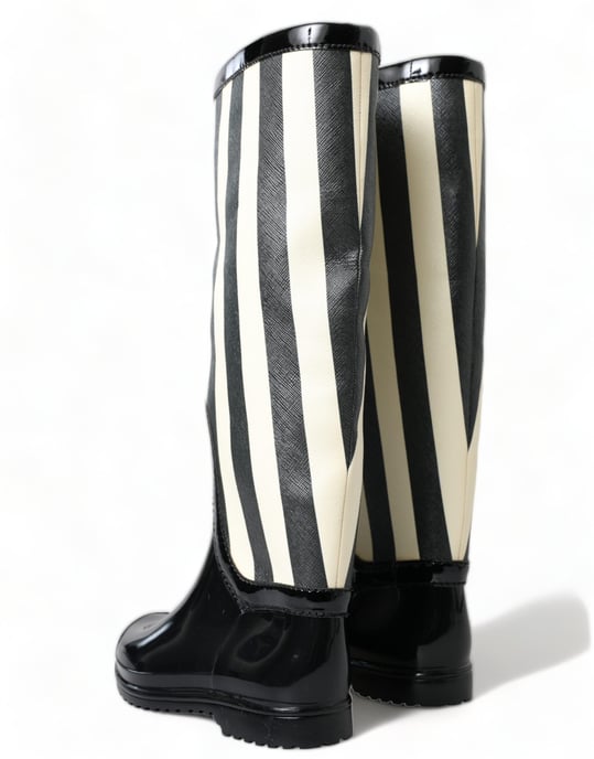 Gestreifte Gummistiefel im hohen Stil - Image 3