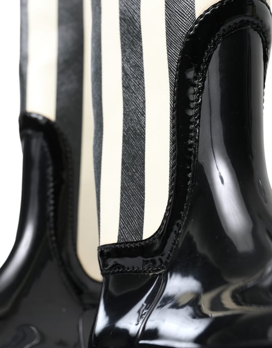 Gestreifte Gummistiefel im hohen Stil - Image 6