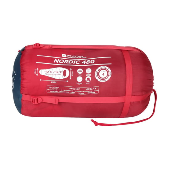 Mountain Warehouse - "Nordic 480" Schlafsack (Rot) - Image 4