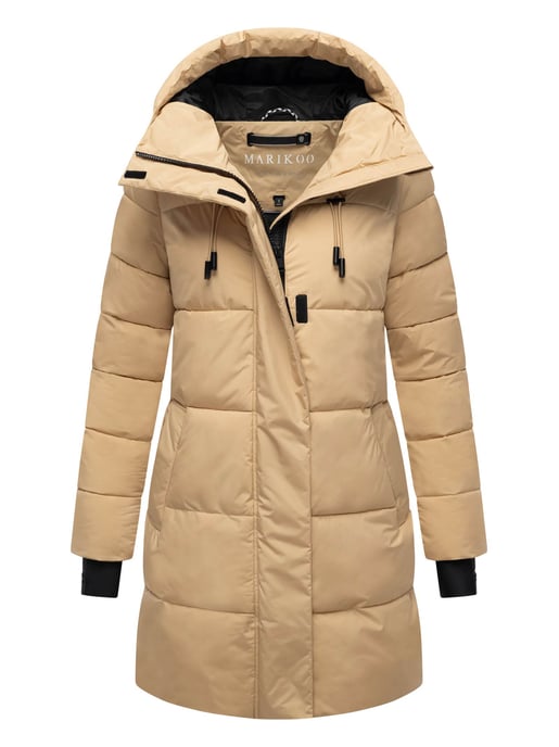 Marikoo Damen Winter-Steppjacke mit Kapuze & Fleecefutter – Kaituu - Image 1