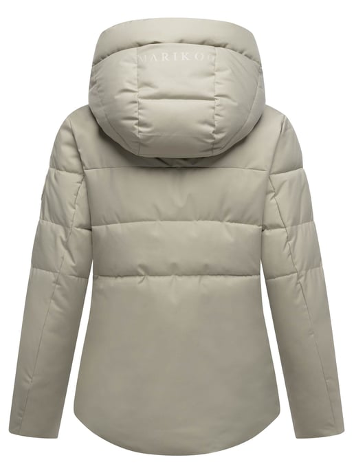 Marikoo Damen Steppjacke mit Teddy-Innenfutter & Kapuze – Elira - Image 3