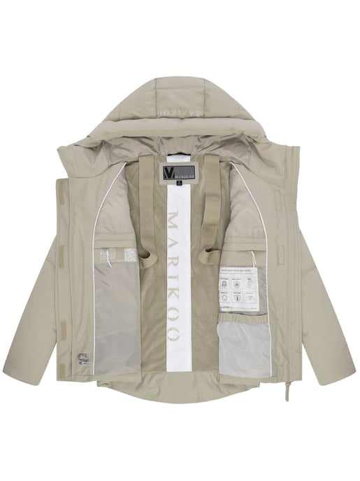 Marikoo Damen Steppjacke mit Teddy-Innenfutter & Kapuze – Elira - Image 4