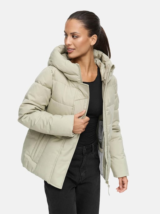 Marikoo Damen Steppjacke mit Teddy-Innenfutter & Kapuze – Elira - Image 5
