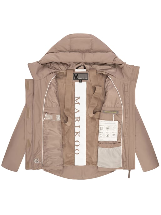 Marikoo Damen Steppjacke mit Teddy-Innenfutter & Kapuze – Elira - Image 5
