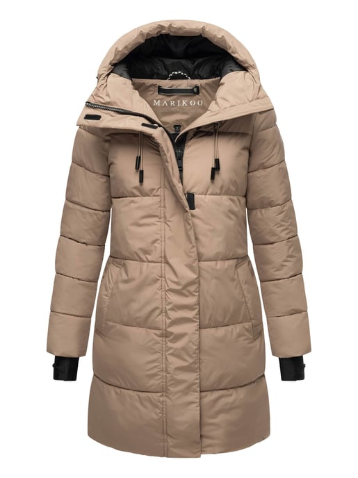 Marikoo Damen Winter-Steppjacke mit Kapuze & Fleecefutter – Kaituu - Image 1