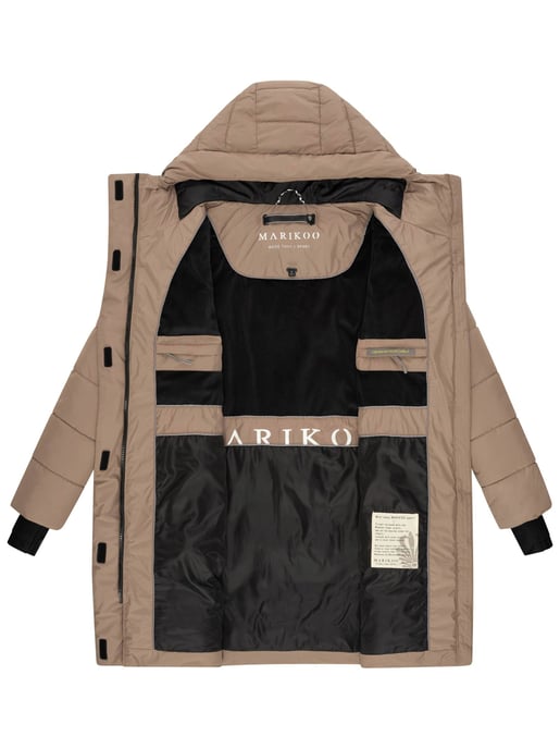 Marikoo Damen Winter-Steppjacke mit Kapuze & Fleecefutter – Kaituu - Image 5
