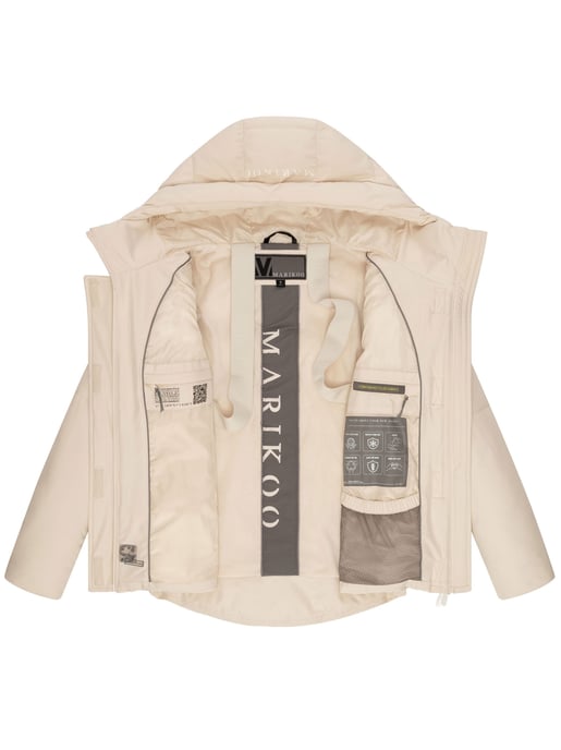 Marikoo Damen Steppjacke mit Teddy-Innenfutter & Kapuze – Elira - Image 5