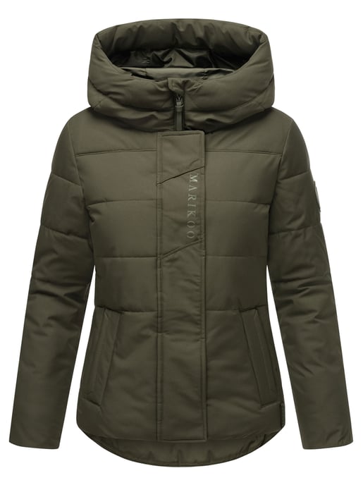 Marikoo Damen Steppjacke mit Teddy-Innenfutter & Kapuze – Elira - Image 2