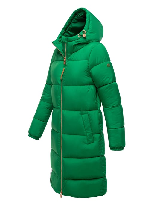 Marikoo lange Damen Steppjacke mit Kapuze & Kragen – Modell Nomadiaa - Image 3