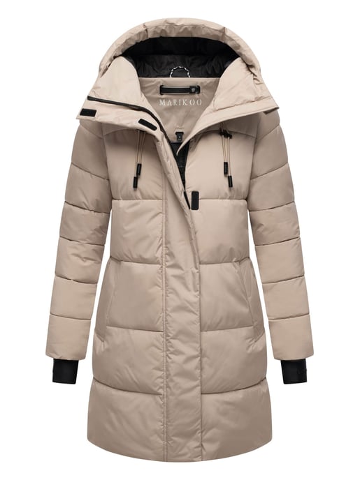 Marikoo Damen Winter-Steppjacke mit Kapuze & Fleecefutter – Kaituu - Image 1