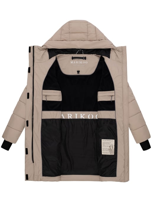 Marikoo Damen Winter-Steppjacke mit Kapuze & Fleecefutter – Kaituu - Image 5