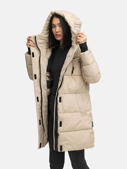 Marikoo Damen Winter-Steppjacke mit Kapuze & Fleecefutter – Kaituu - Image 6
