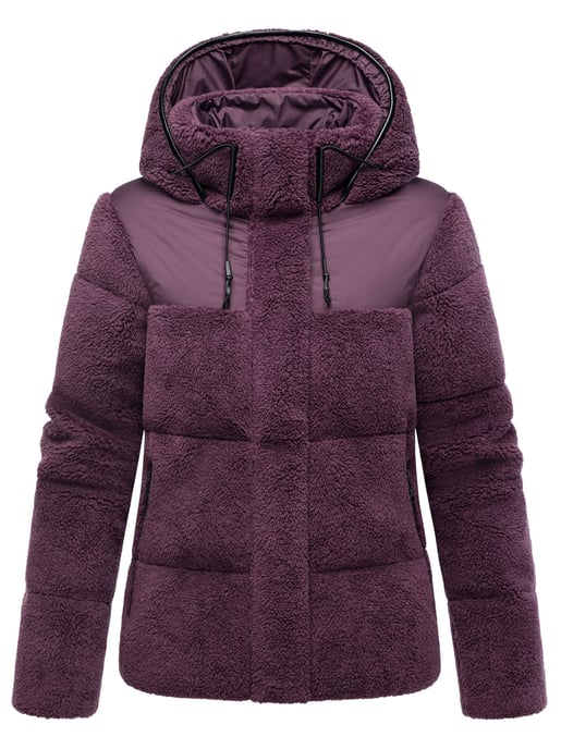 Marikoo Damen Teddy Puffer Jacke mit Kapuze & Reißverschluss – Kaguraa - Image 1