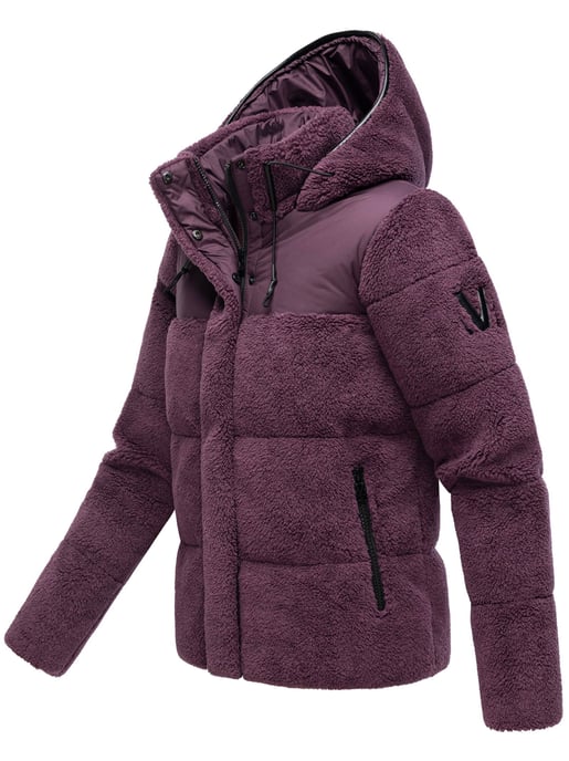 Marikoo Damen Teddy Puffer Jacke mit Kapuze & Reißverschluss – Kaguraa - Image 2