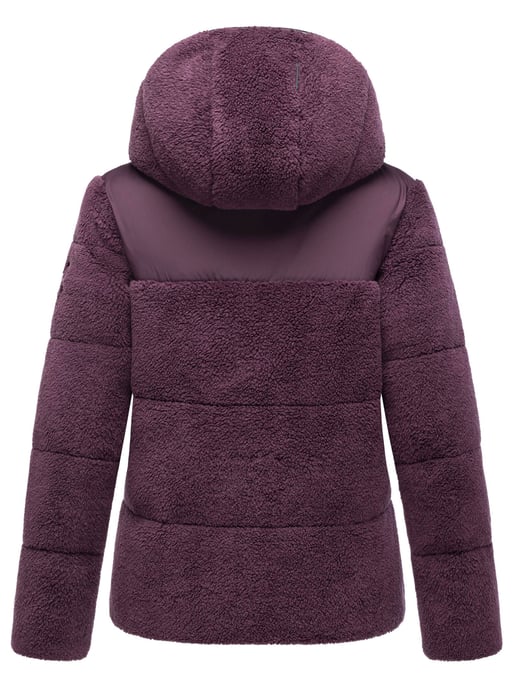 Marikoo Damen Teddy Puffer Jacke mit Kapuze & Reißverschluss – Kaguraa - Image 3