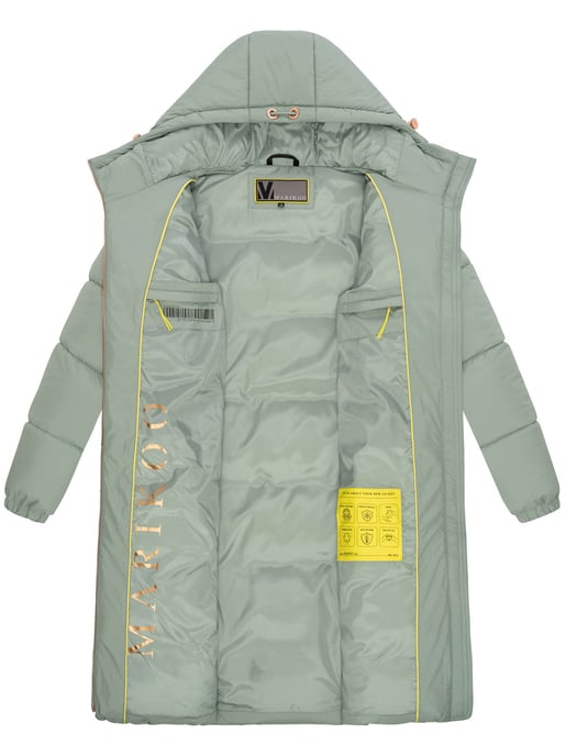 Marikoo lange Damen Steppjacke mit Kapuze & Kragen – Modell Nomadiaa - Image 5