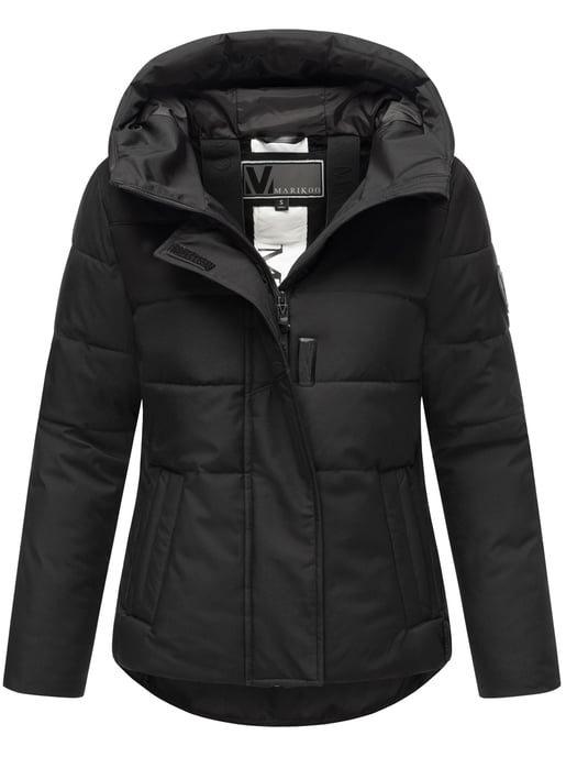 Marikoo Damen Steppjacke mit Teddy-Innenfutter & Kapuze – Elira - Image 1