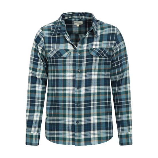 Mountain Warehouse - "Trace" Hemd für Herren, Flanell (2er-Pack) (Maisblau) - Image 3