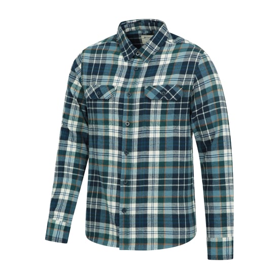 Mountain Warehouse - "Trace" Hemd für Herren, Flanell (2er-Pack) (Maisblau) - Image 4