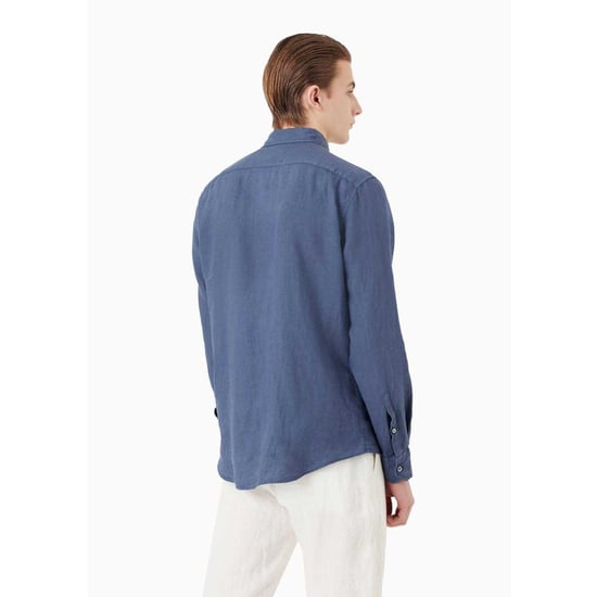 Emporio Armani - Hemd für Herren, Baumwolle (Blau) - Image 2