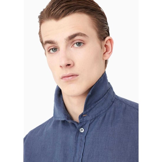 Emporio Armani - Hemd für Herren, Baumwolle (Blau) - Image 3