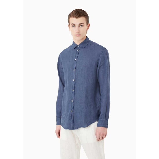 Emporio Armani - Hemd für Herren, Baumwolle (Blau) - Image 5