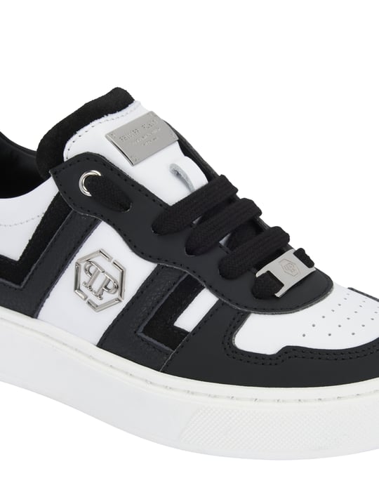 Mix Materials Low-Top Sneakers - Image 2
